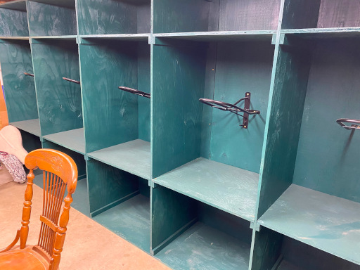 Indoor Tack Room with Private Lockers for Boarders